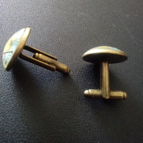 Mens vintage style cufflink - Picture 3 of 4